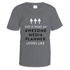 Awesome Media Planner T-Shirt - Small / Charcoal