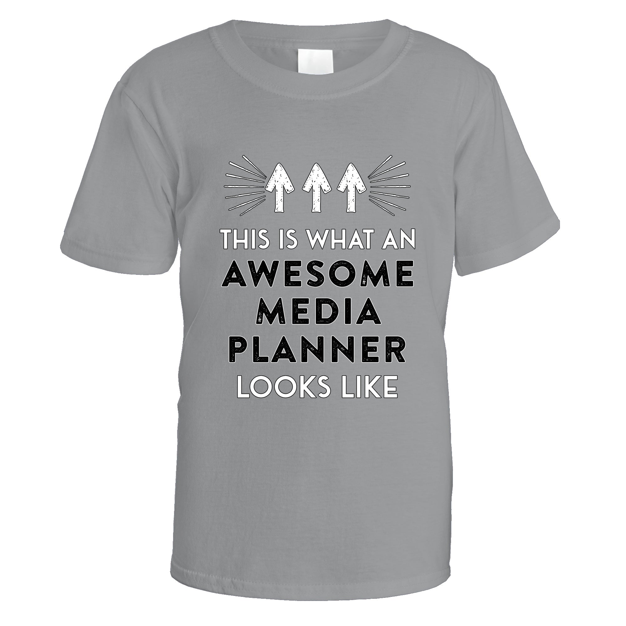 awesome-media-planner-t-shirt - Sports Grey