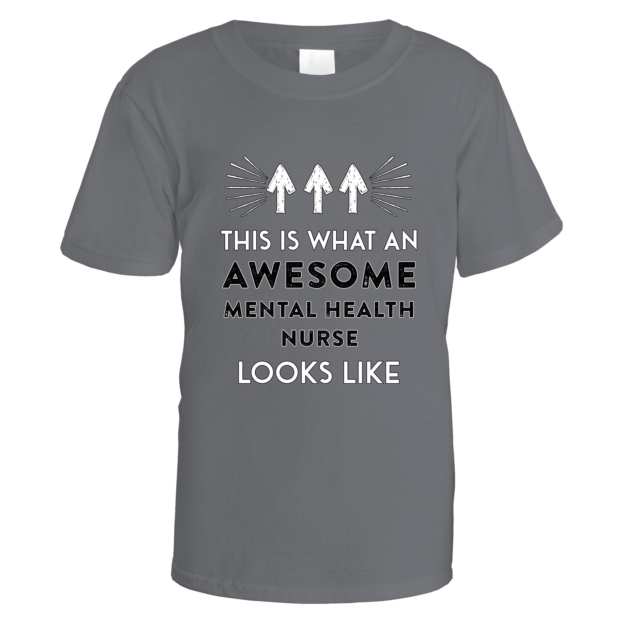 awesome-mental-health-nurse-t-shirt - Charcoal