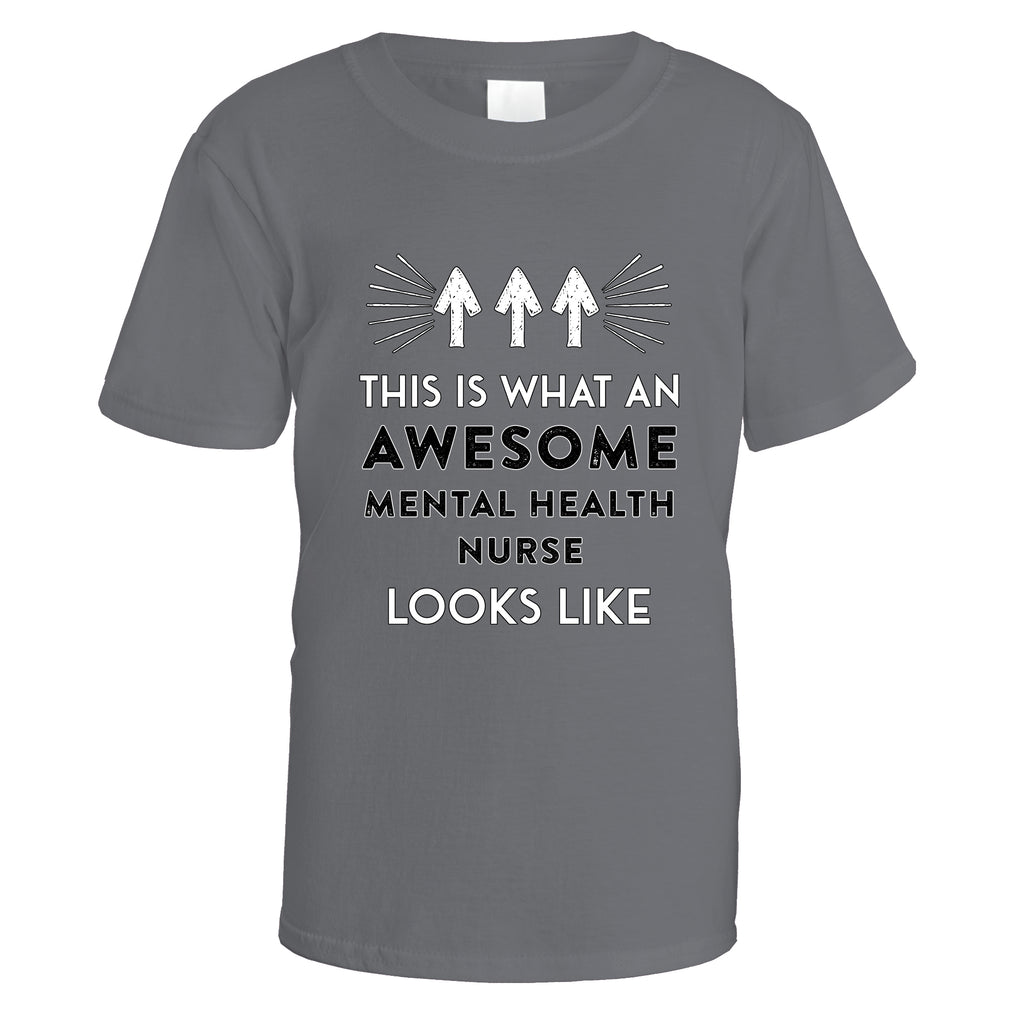 Awesome Mental Health Nurse T-Shirt - Small / Charcoal