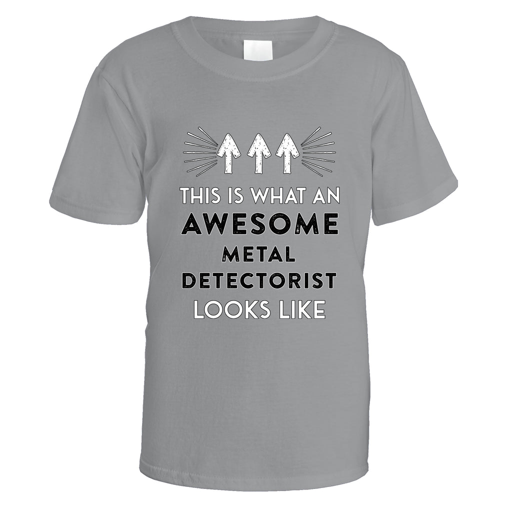 Awesome Metal Detectorist T-Shirt - Small / Sports Grey
