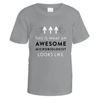 Awesome Microbiologist T-Shirt - Small / Sports Grey