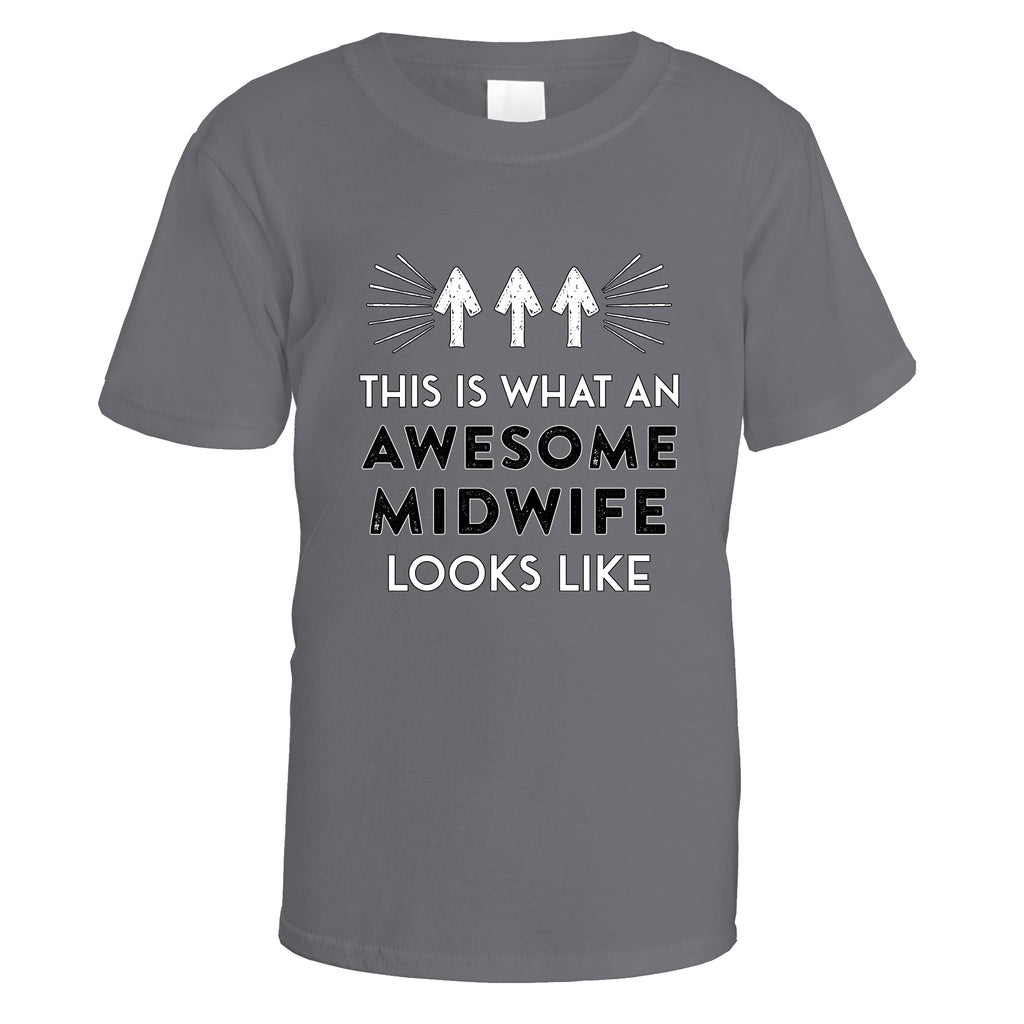Awesome Midwife T-Shirt - Small / Charcoal