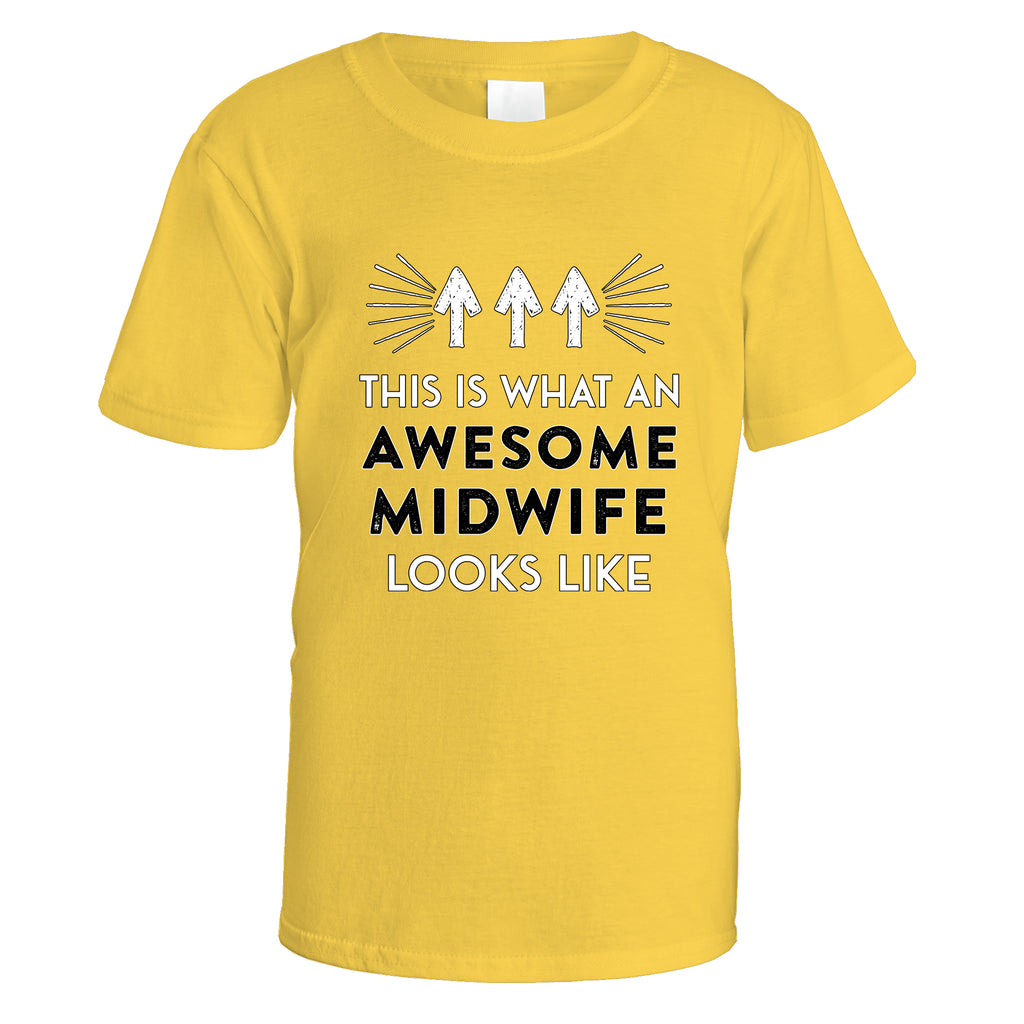Awesome Midwife T-Shirt - Small / Daisy