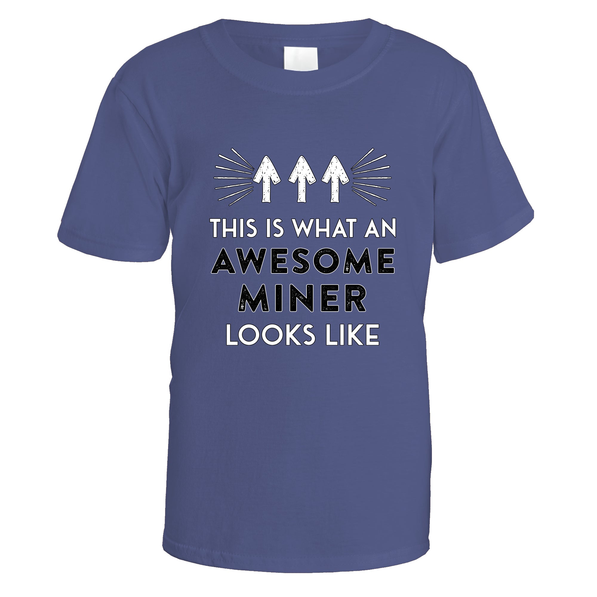 awesome-miner-t-shirt - Purple