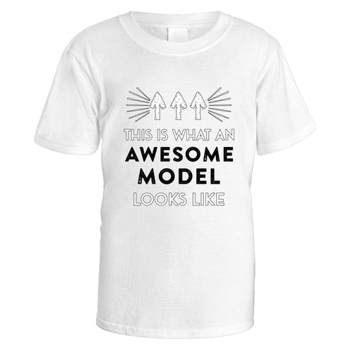 awesome-model-t-shirt - White