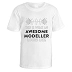 Awesome Modeller T-Shirt - Small / White