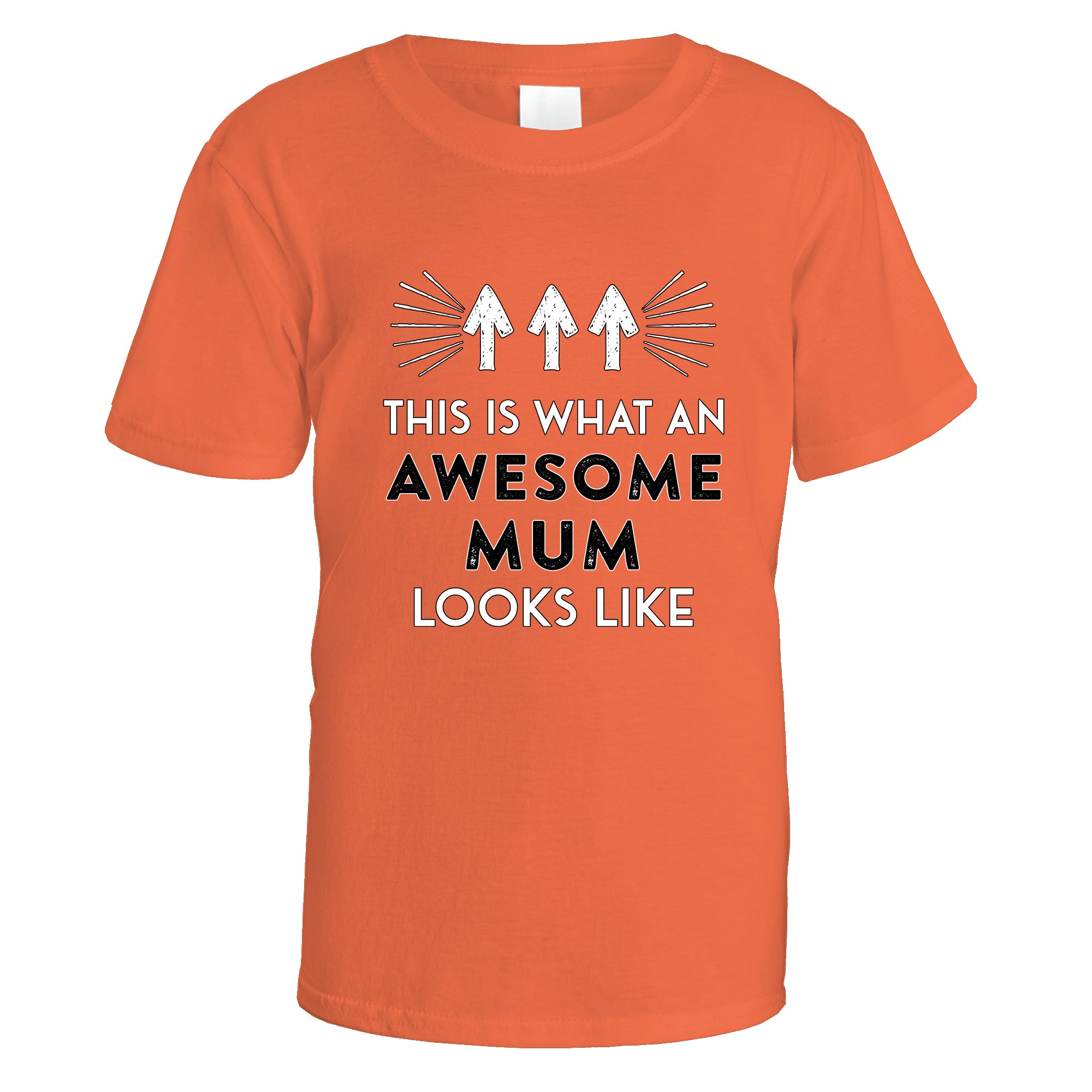 awesome-mum-t-shirt - Orange