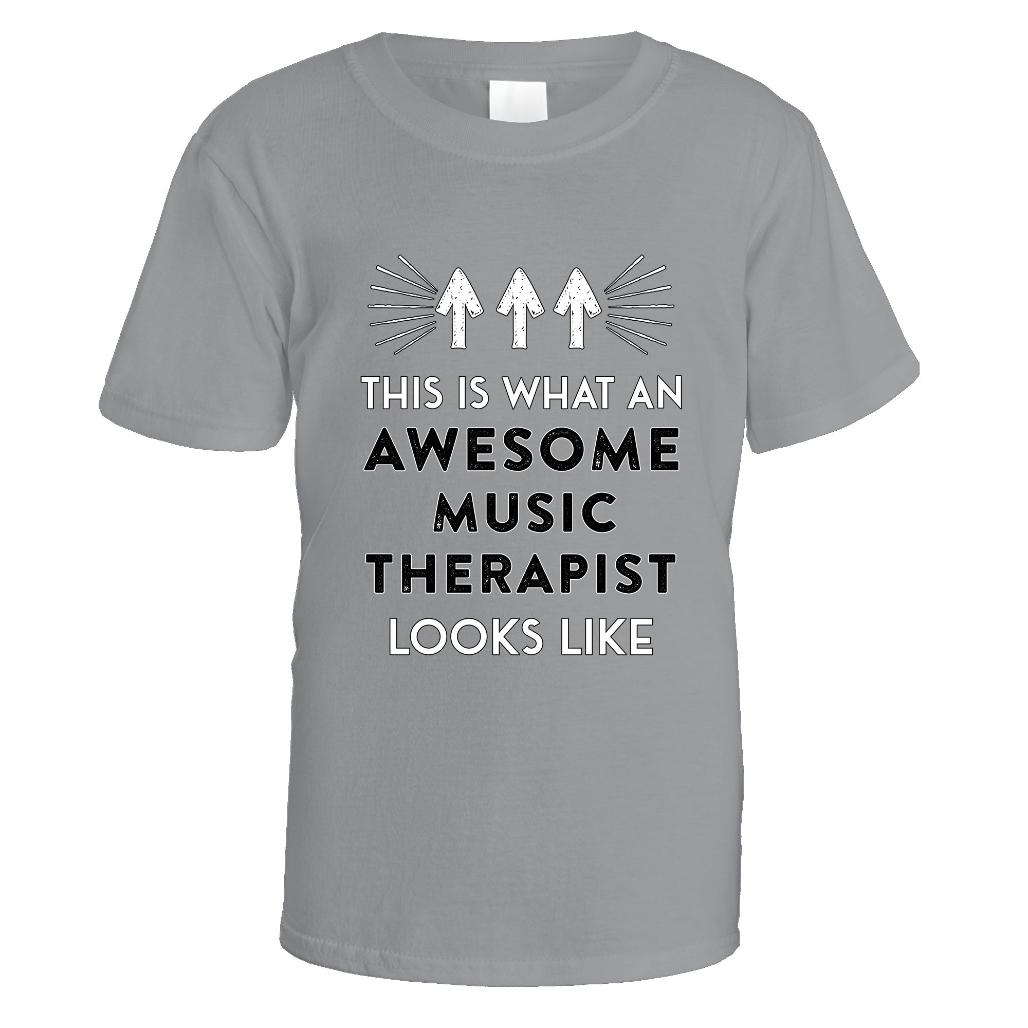 awesome-music-therapist-t-shirt - Sports Grey
