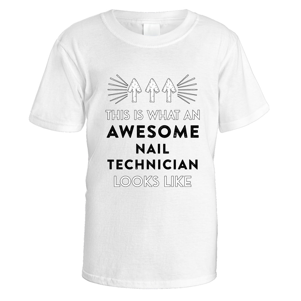 awesome-nail-technician-t-shirt - White