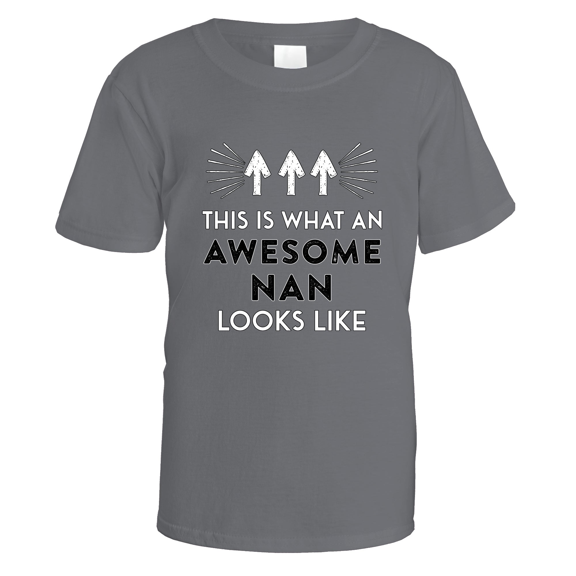 awesome-nan-t-shirt - Charcoal