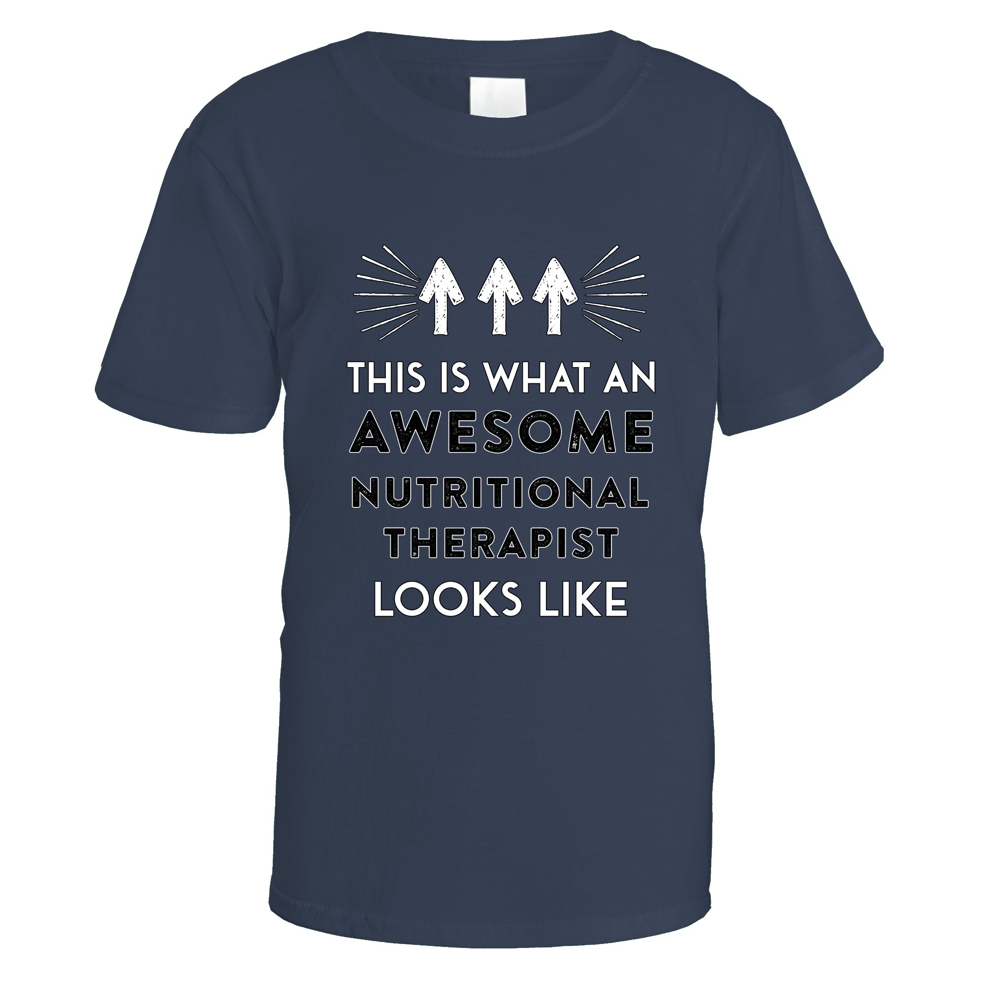 awesome-nutritional-therapist-t-shirt - Navy