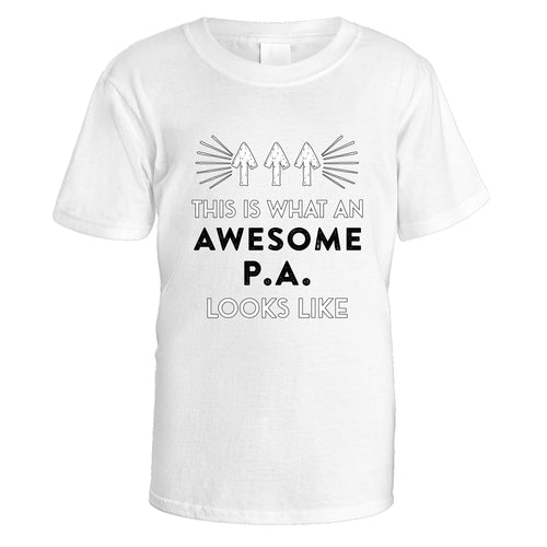 Awesome P.A T-Shirt - Small / White