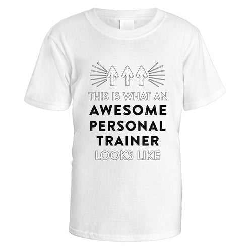 Awesome Personal Trainer T-Shirt - Small / White