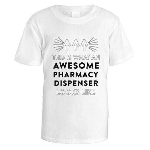 Awesome Pharmacy Dispenser T-Shirt - Small / White