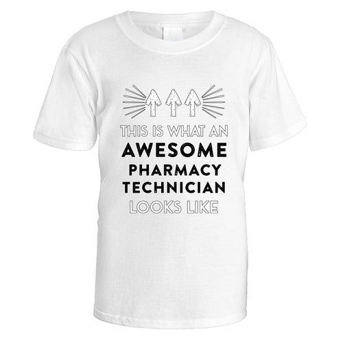 Awesome Pharmacy Technician T-Shirt - Small / White