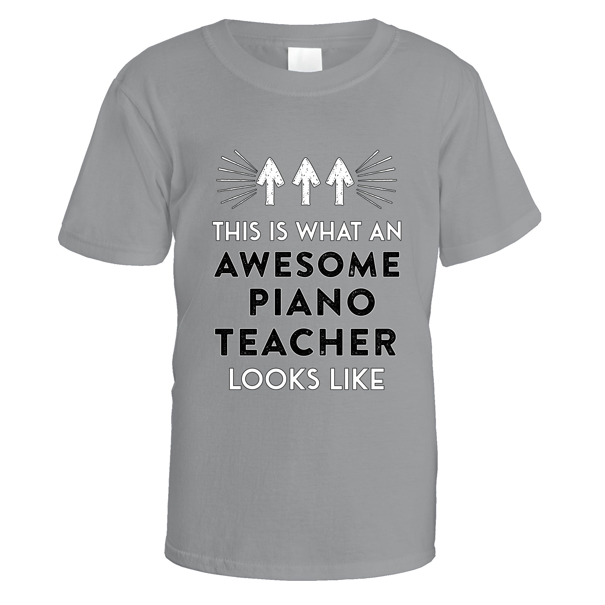 awesome-piano-teacher-t-shirt - Sports Grey