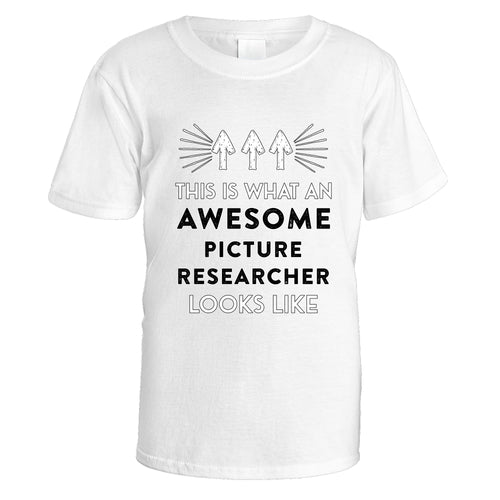 Awesome Picture Researcher T-Shirt - Small / White