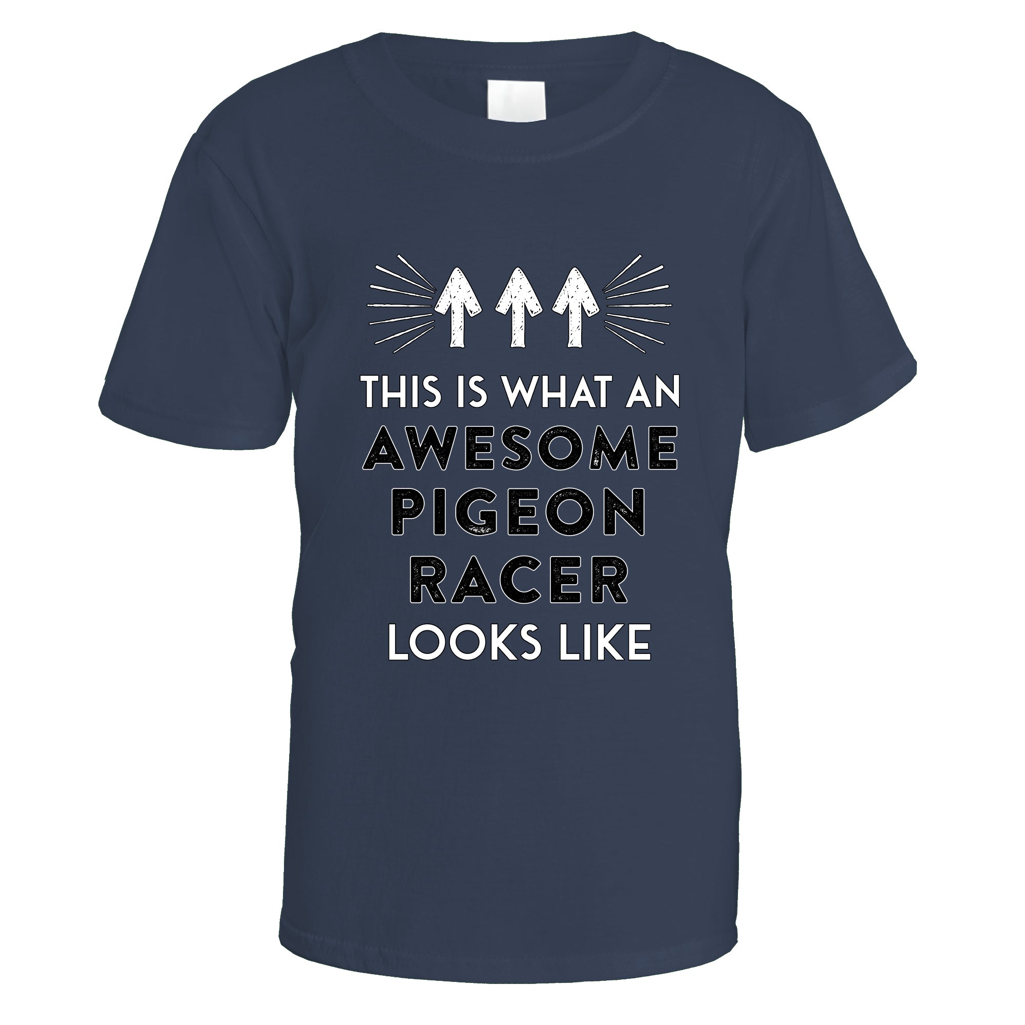 awesome-pigeon-racer-t-shirt - Navy