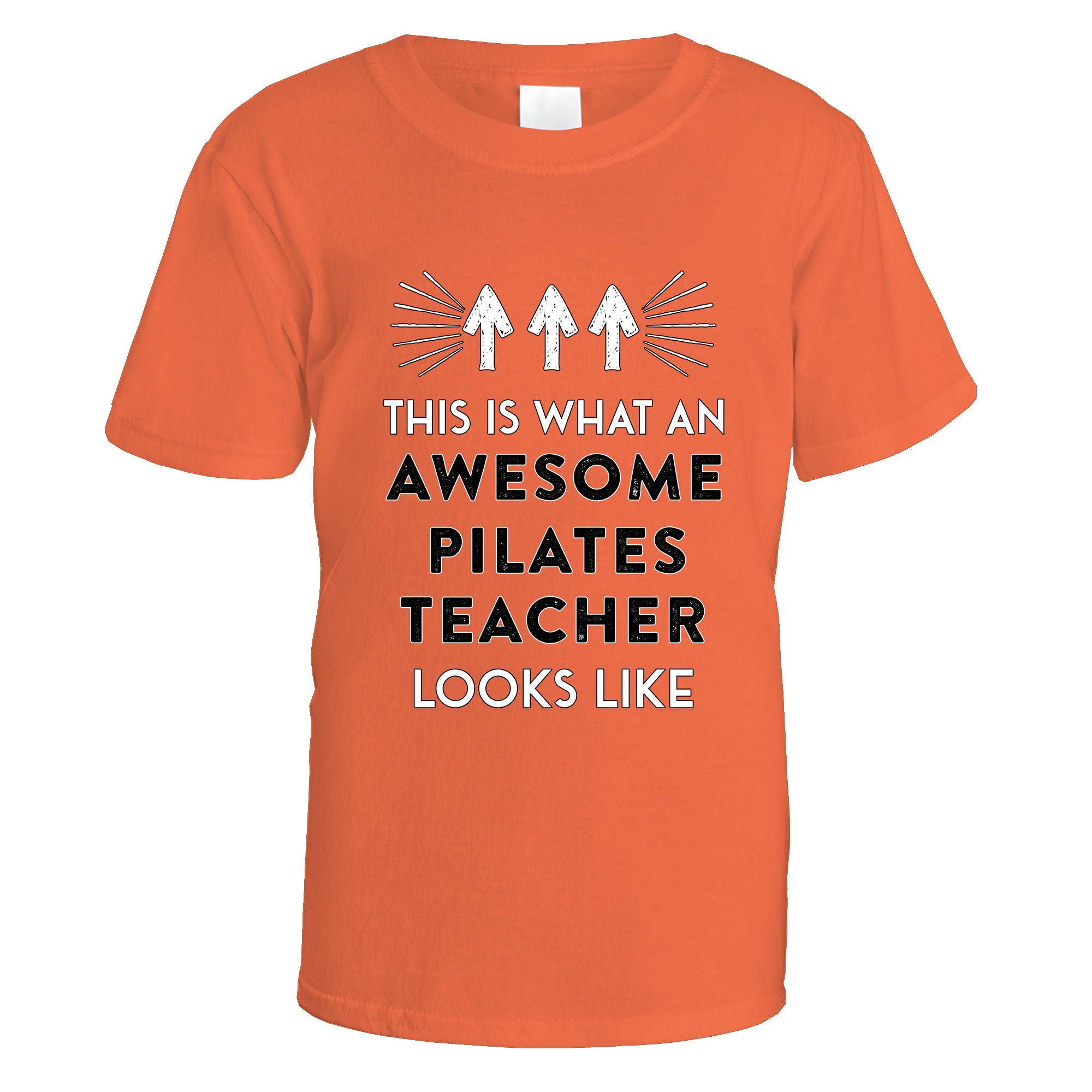 awesome-pilates-teacher-t-shirt - Orange