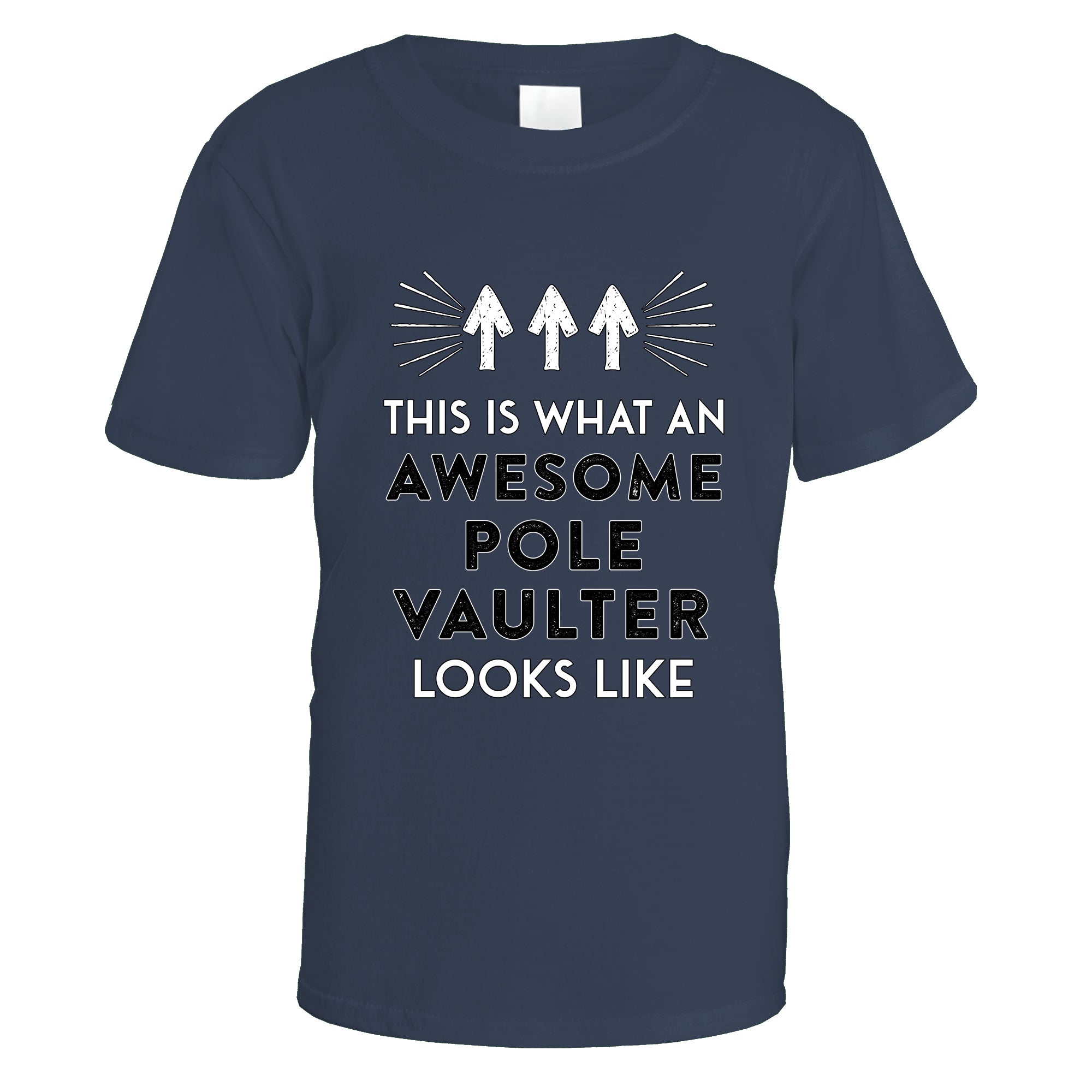 awesome-pole-vaulter-t-shirt - Navy