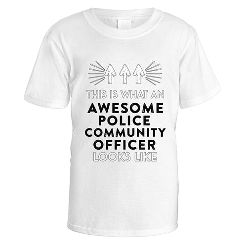 Awesome Police Community Support Officer T-Shirt - Small / White