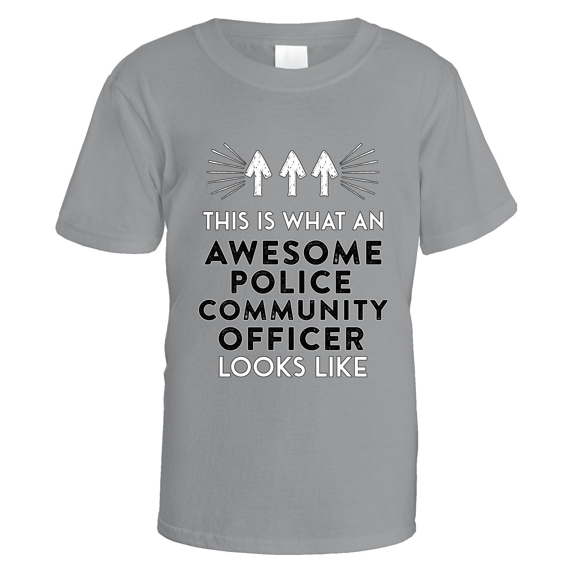 awesome-police-community-support-officer-t-shirt - Sports Grey