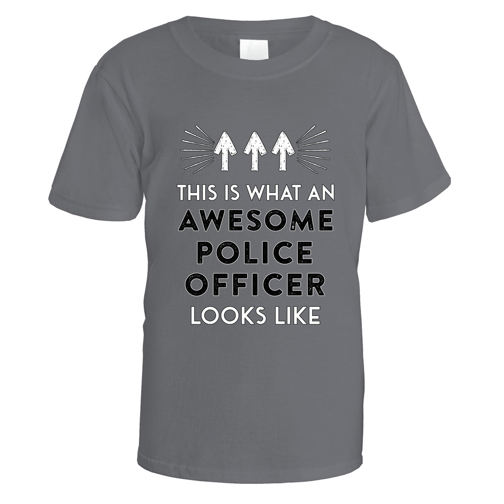 awesome-police-officer-t-shirt - Charcoal