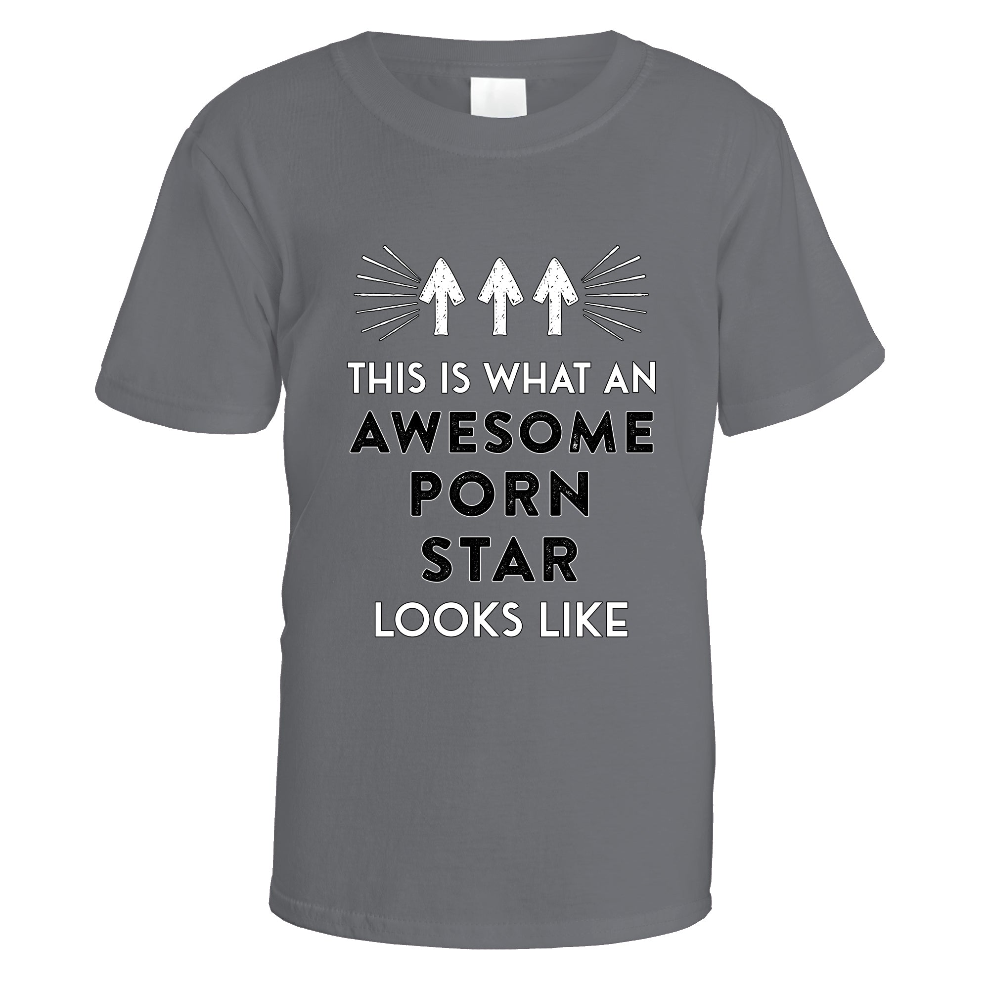 awesome-porn-star-t-shirt - Charcoal