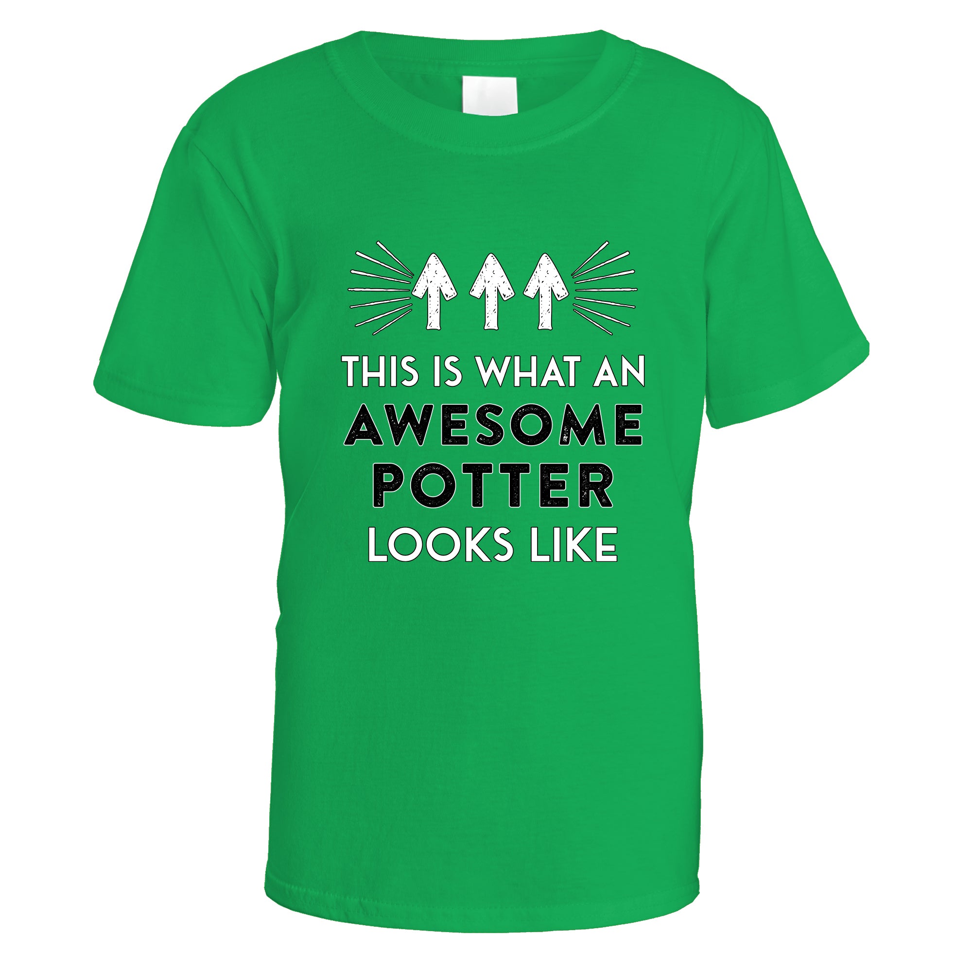 awesome-potter-t-shirt - Irish Green