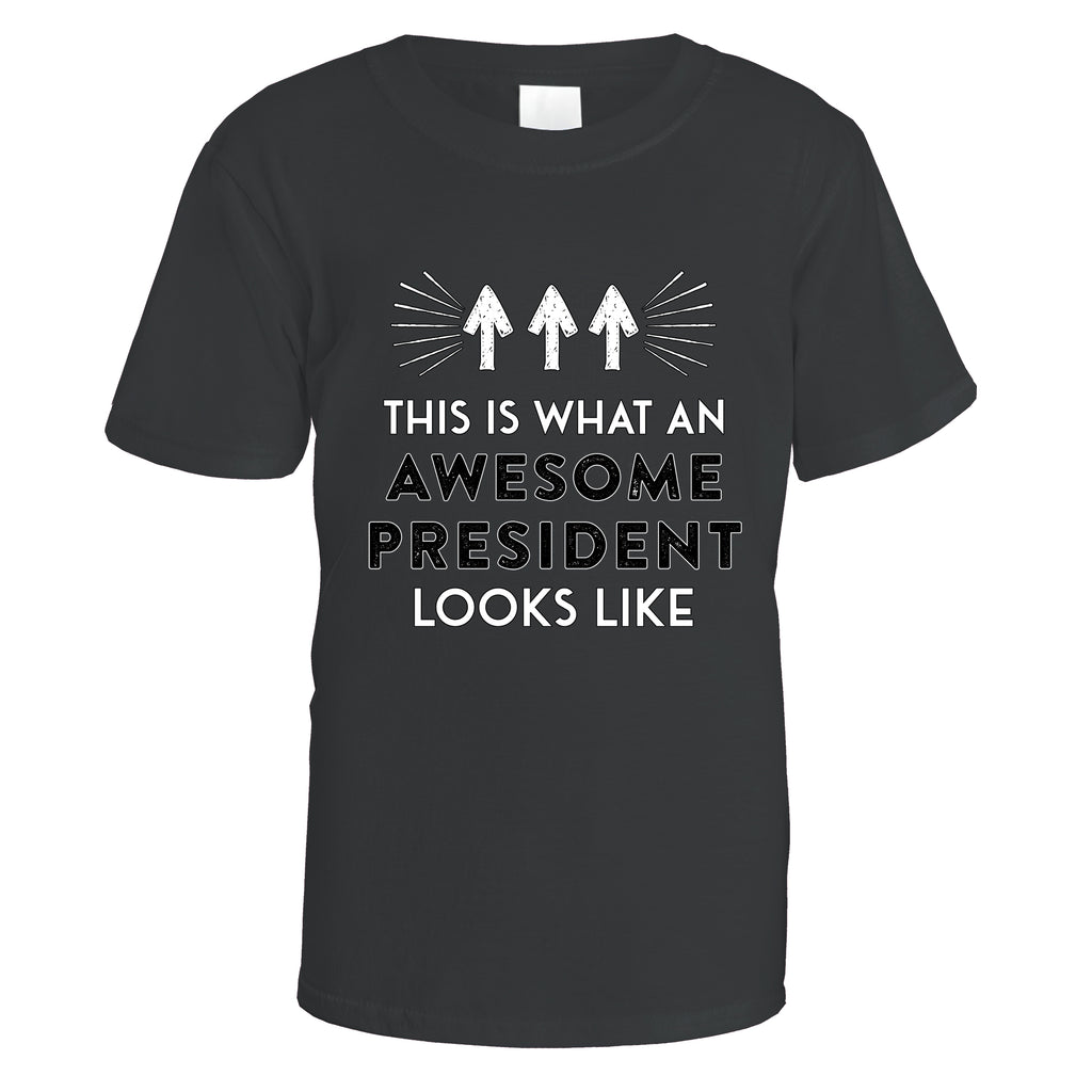 awesome-president-t-shirt - Black