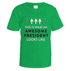 awesome-president-t-shirt - Irish Green