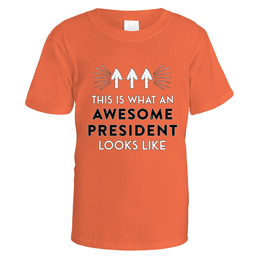 awesome-president-t-shirt - Orange