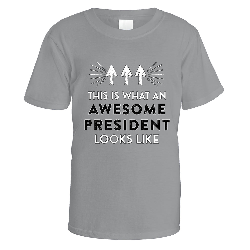 awesome-president-t-shirt - Sports Grey