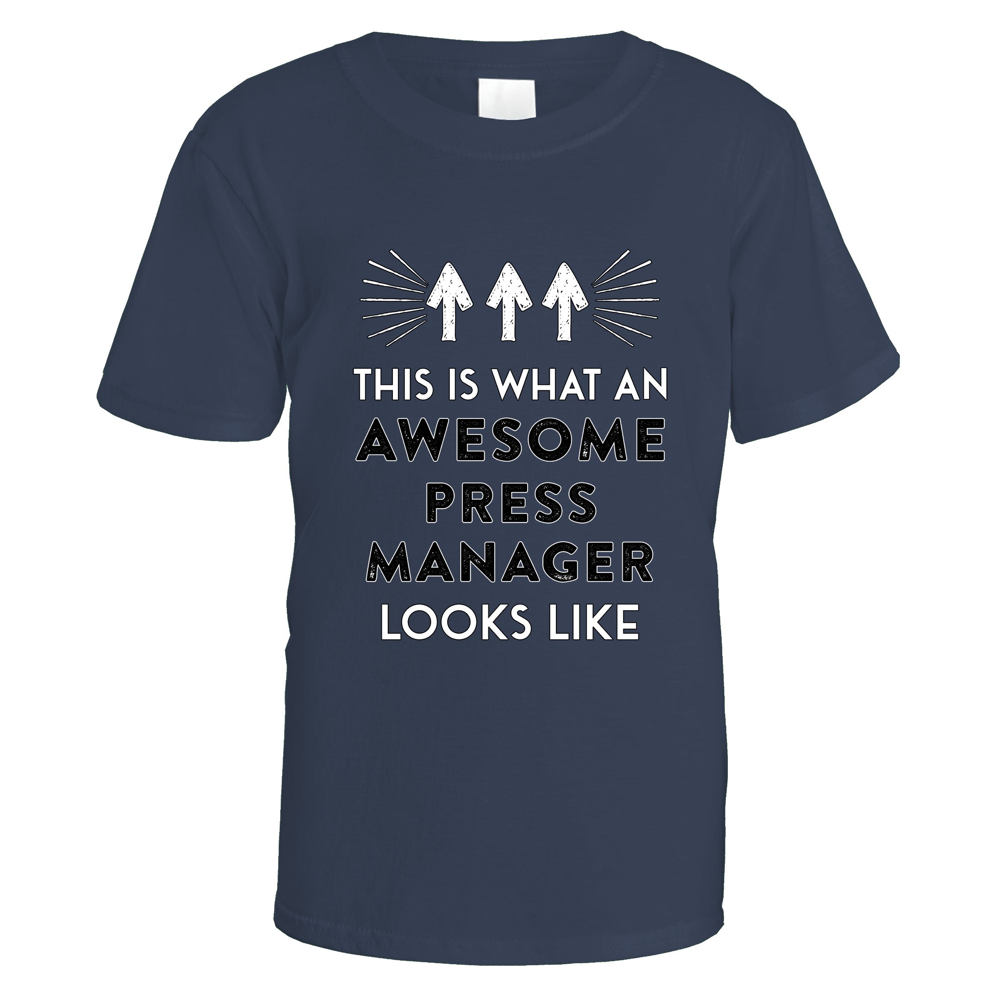 awesome-press-manager-t-shirt - Navy