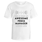 awesome-press-manager-t-shirt - White