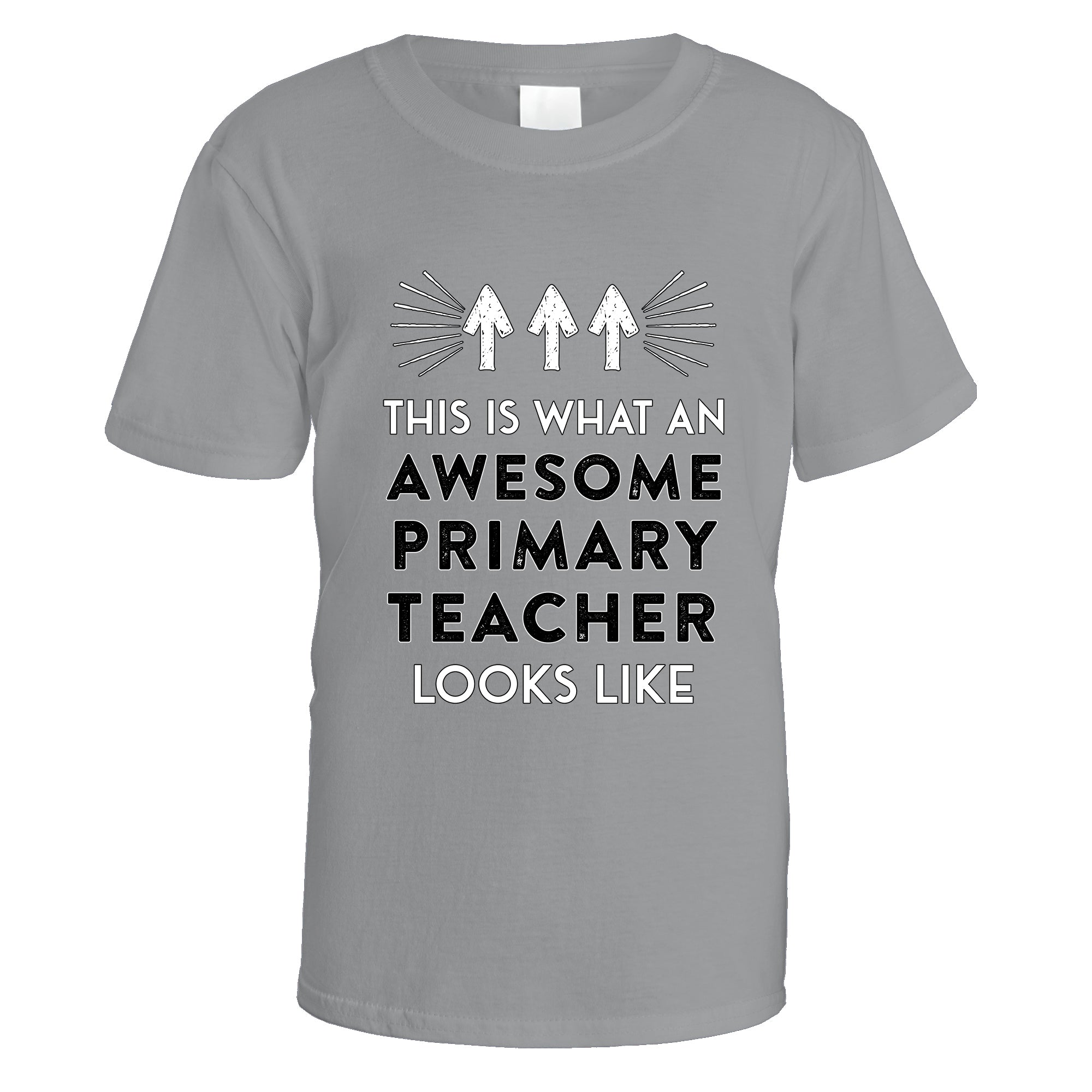 awesome-primary-teacher-t-shirt - Sports Grey