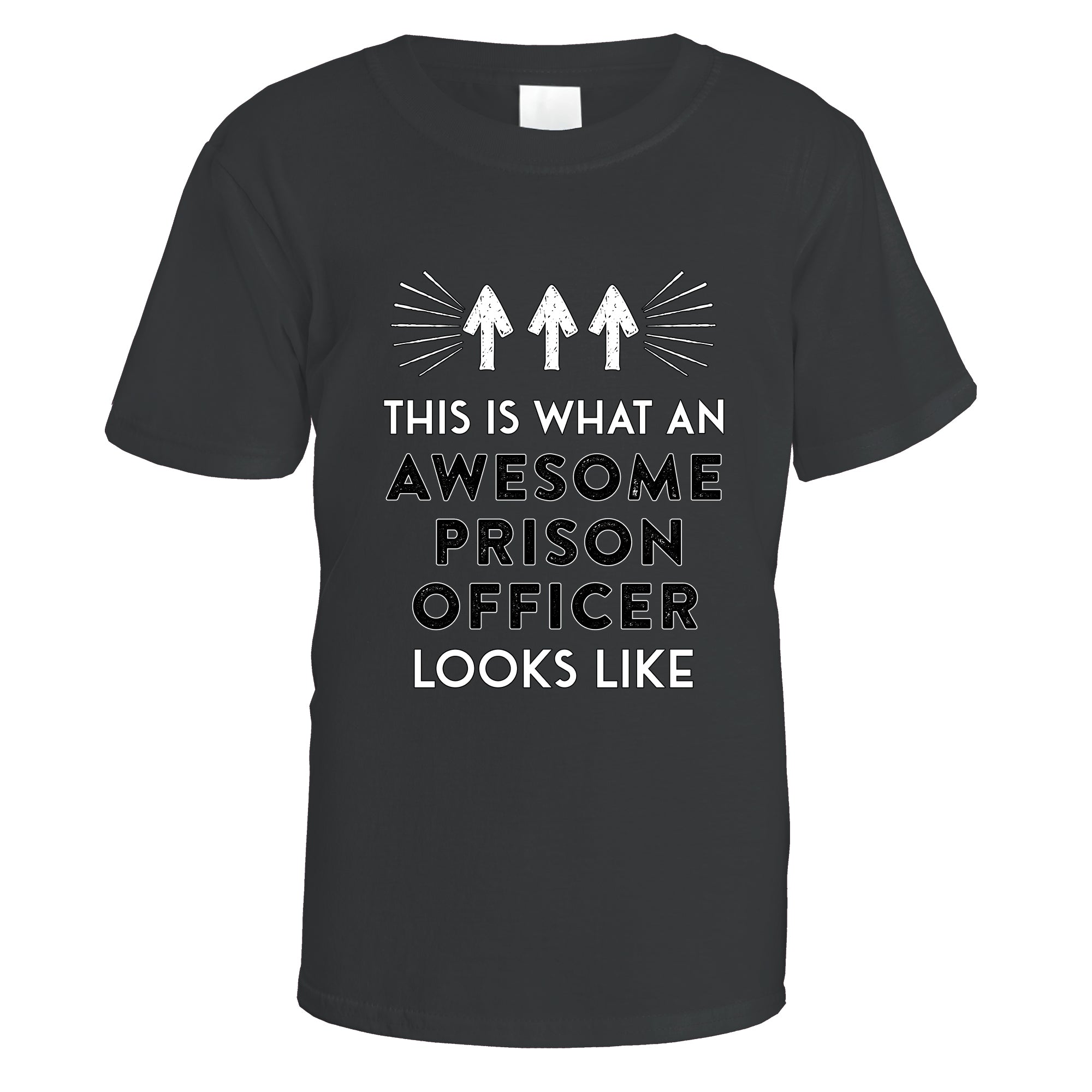 awesome-prison-officer-t-shirt - Black