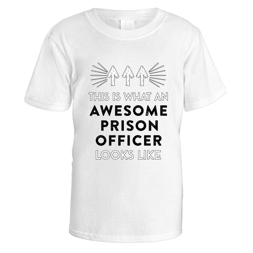 awesome-prison-officer-t-shirt - White