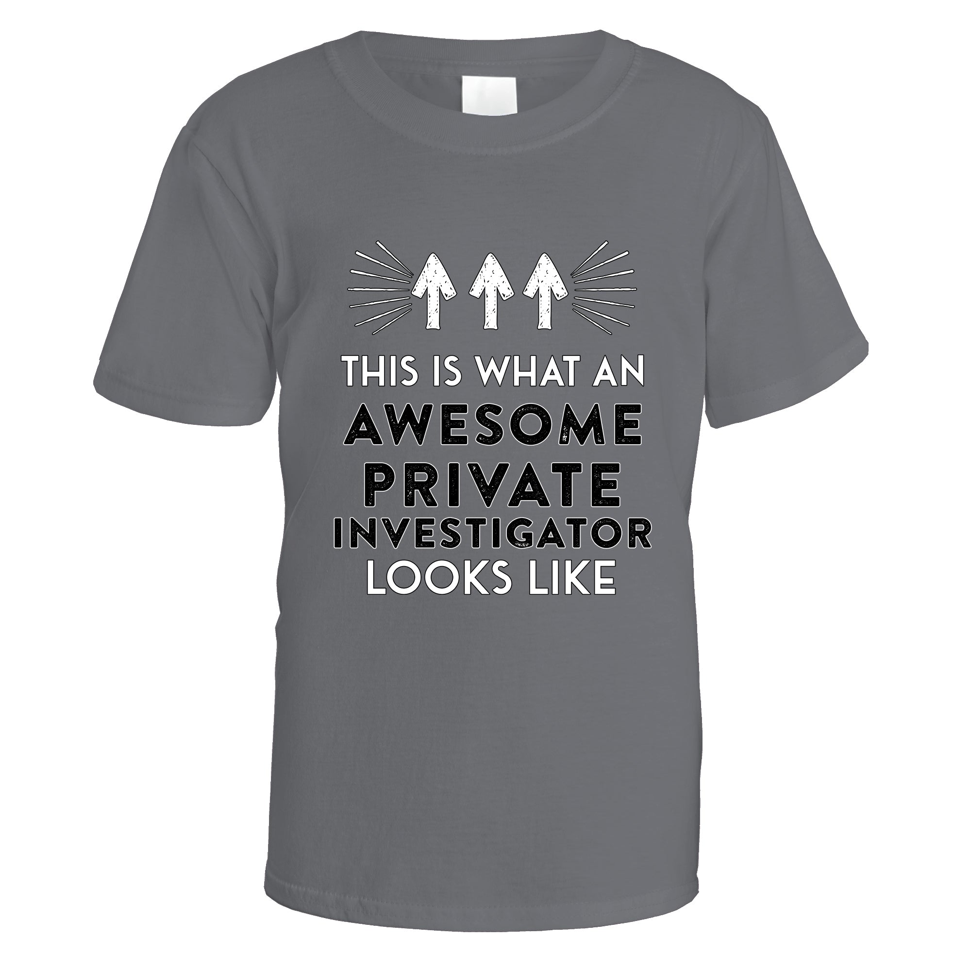 awesome-private-investigator-t-shirt - Charcoal