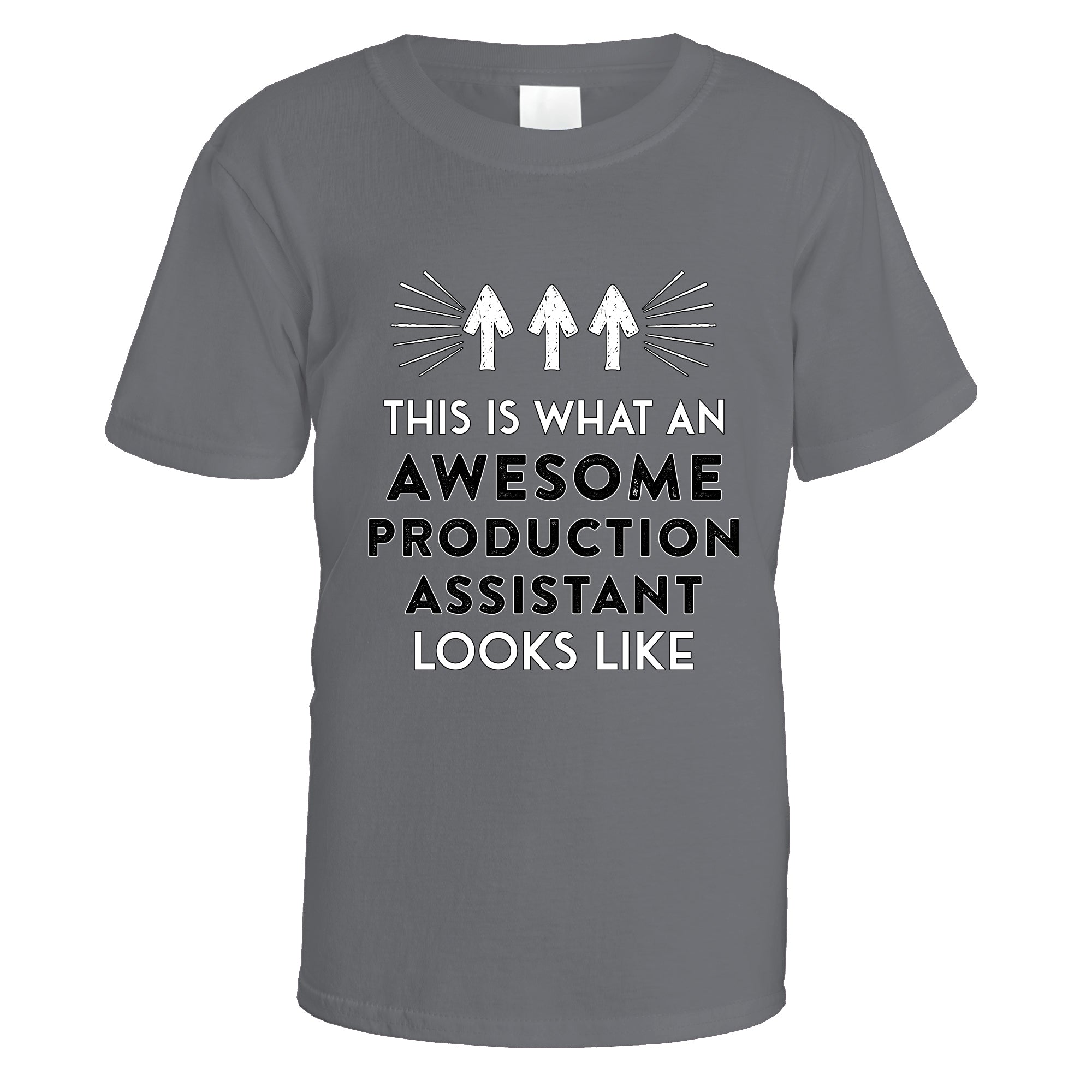 awesome-production-assistant-t-shirt - Charcoal