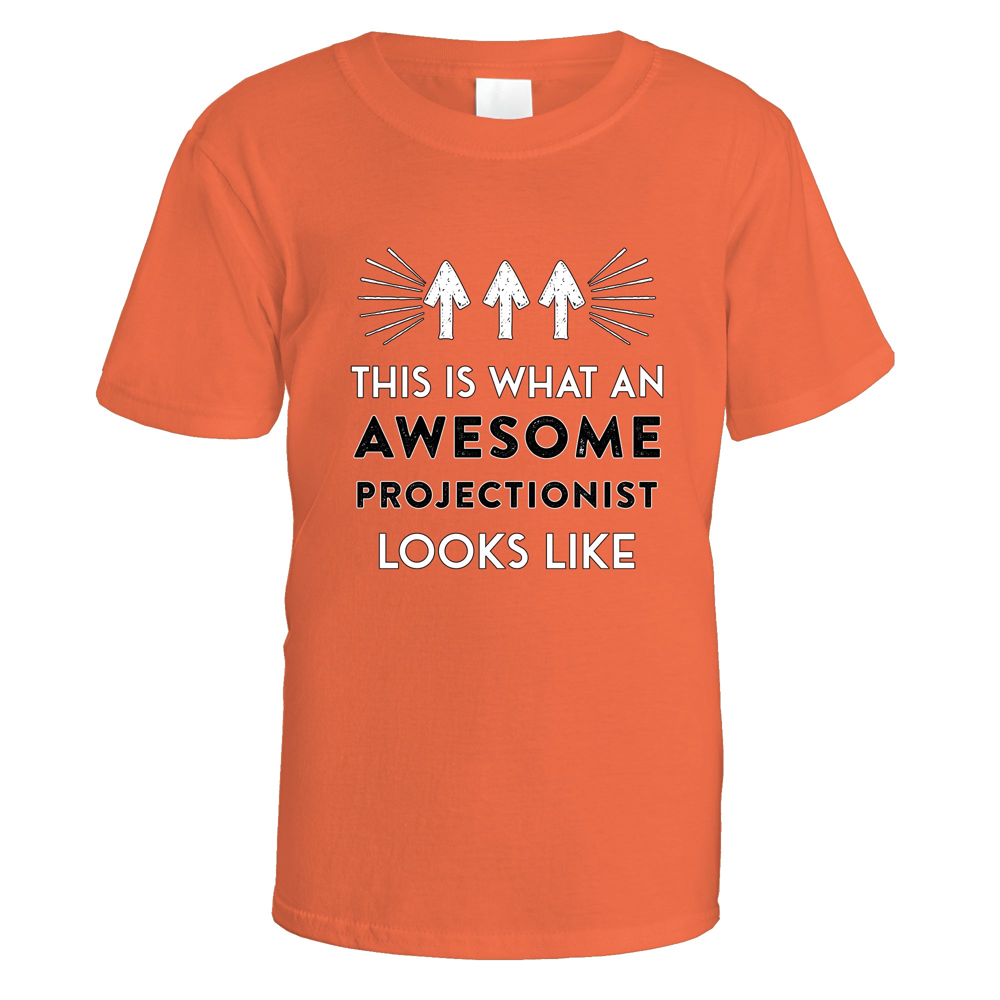 awesome-projectionist-t-shirt - Orange