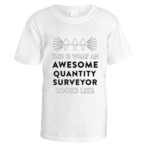 Awesome Quantity Surveyor T-Shirt - Small / White