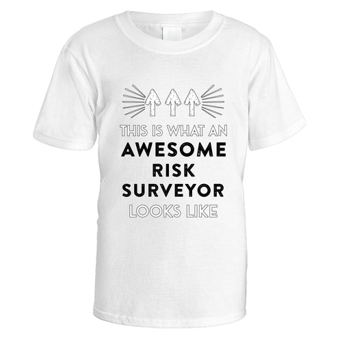 Awesome Risk Surveyor T-Shirt - Small / White