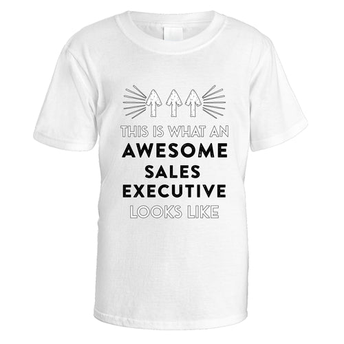 Awesome Sales Executive T-Shirt - Small / White