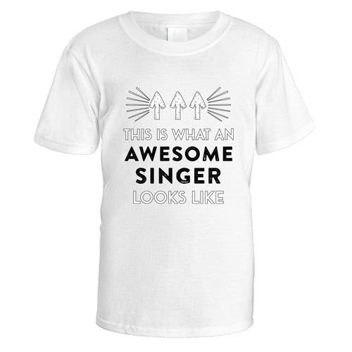 Awesome Singer T-Shirt - Small / White