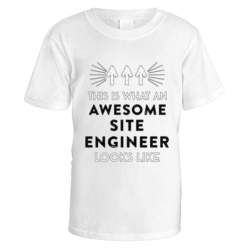 Awesome Site Engineer T-Shirt - Small / White