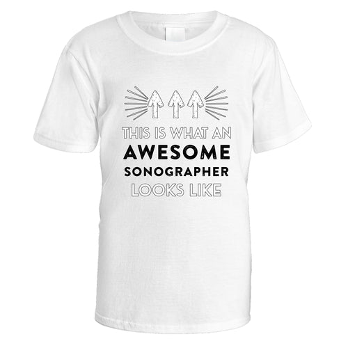 Awesome Sonographer T-Shirt - Small / White