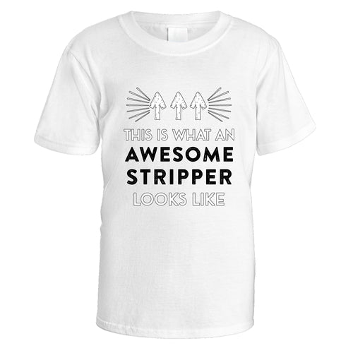 Awesome Stripper T-Shirt - Small / White