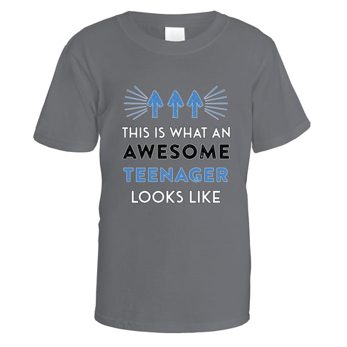 Awesome Teenager T-Shirt (Blue Design)